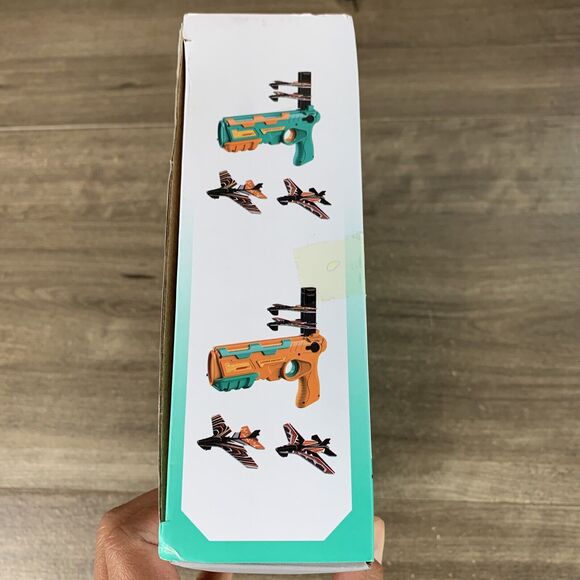 Bubble Plane Toy, Ejection Model Foam with 8 Pcs Glider Launcher, Outdoor - Picture 6 of 12